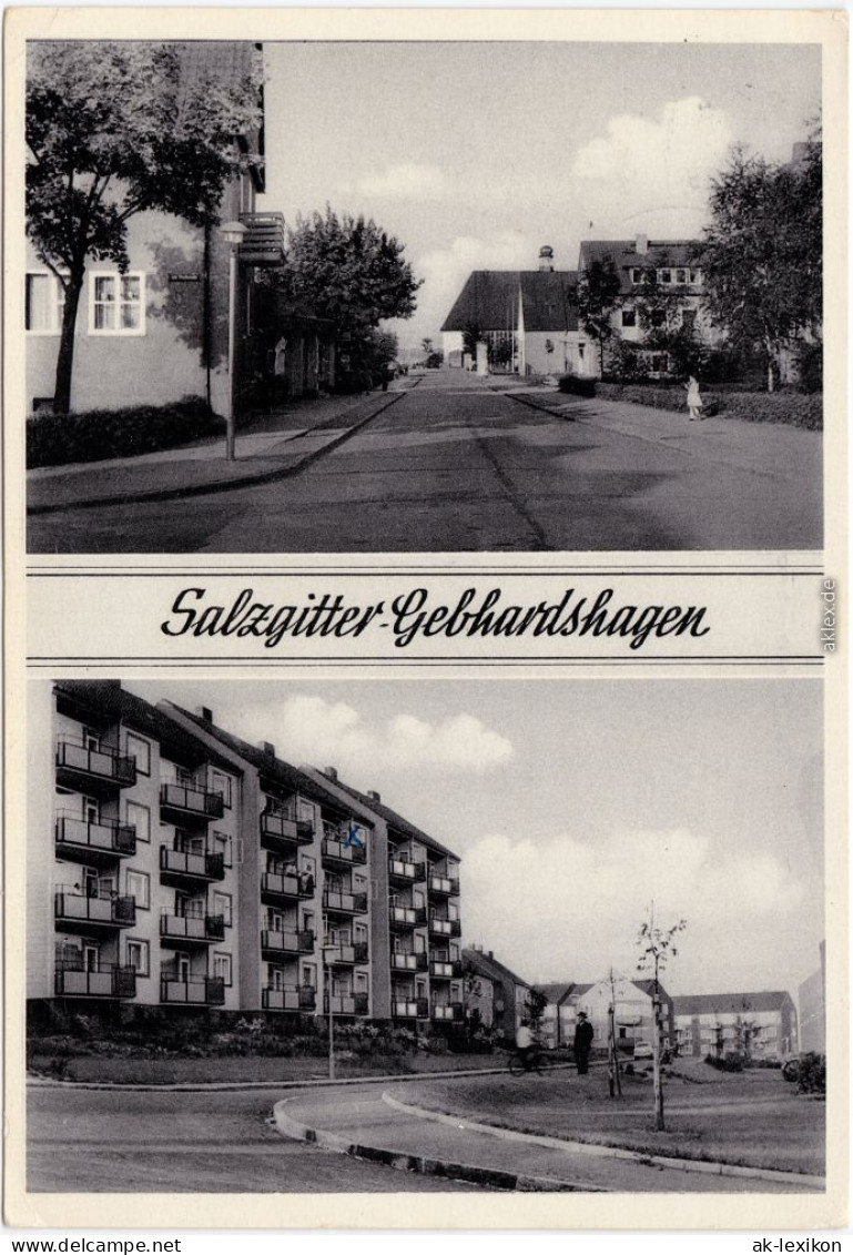Ansichtskarte Gebhardshagen-Salzgitter 2 Bild: Straßenpartie, Neubauten 1969  - Salzgitter