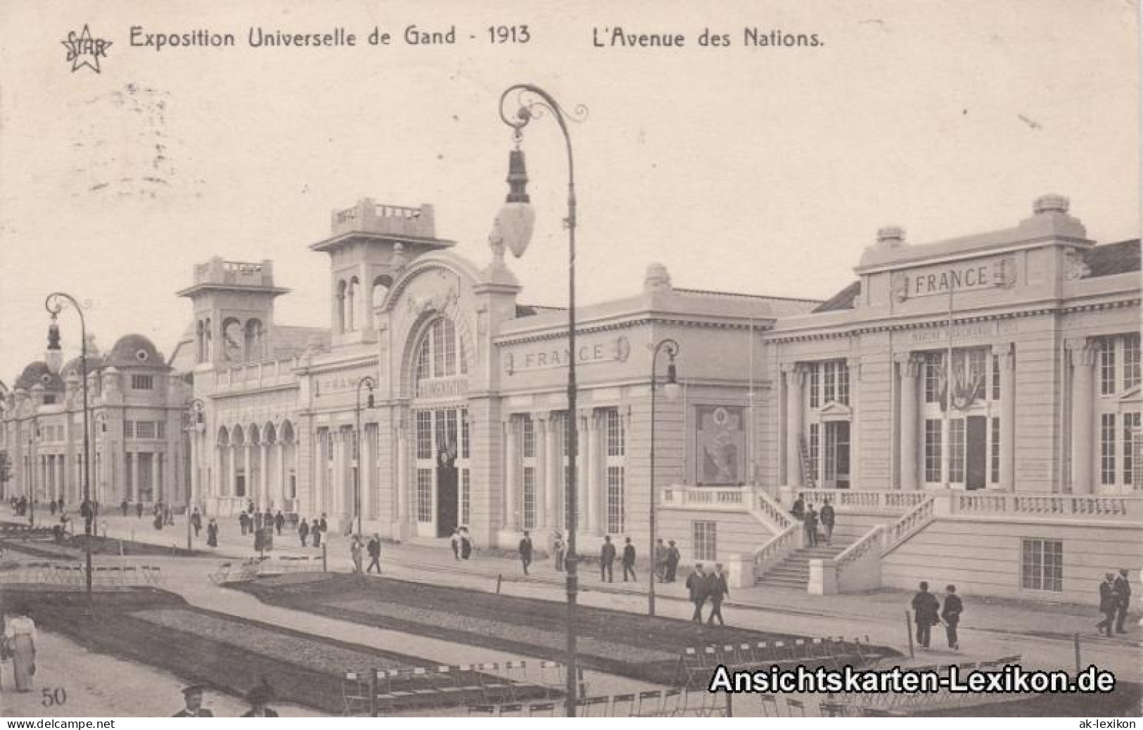 Gent Ghent (Gand) L`Avenue Des Nations - Exposition Universelle 1913  - Other & Unclassified