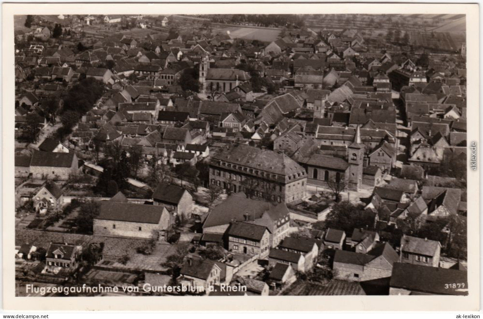 Guntersblum Rhein-Selz Luftbild 1932 - Autres & Non Classés