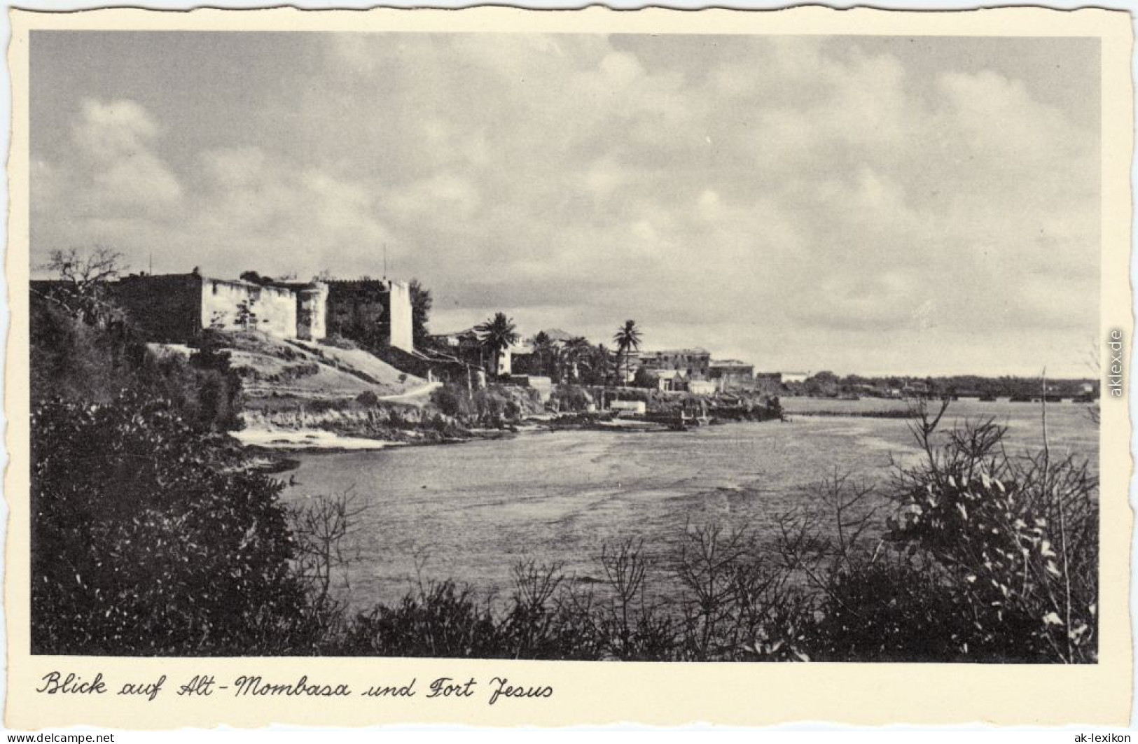 Postcard Mombasa Blickauf Fort Jesus 1930  - Kenya