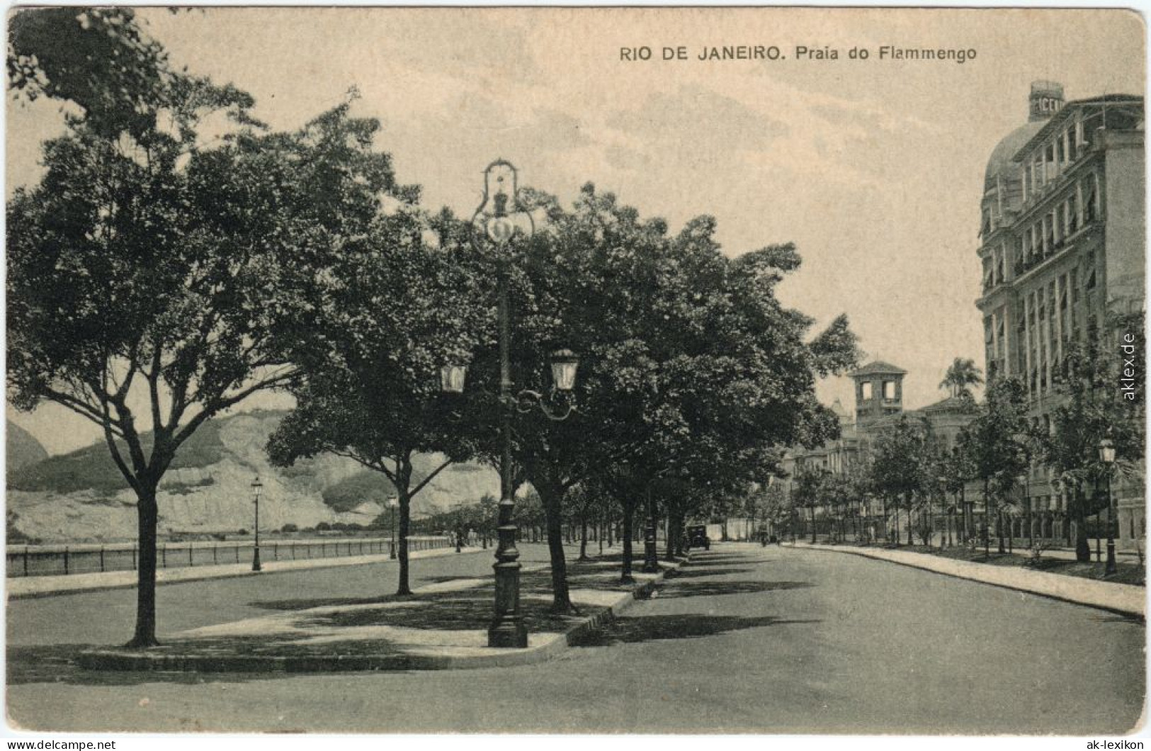 Postcard Rio De Janeiro Praia Do Flammengo 1914  - Rio De Janeiro