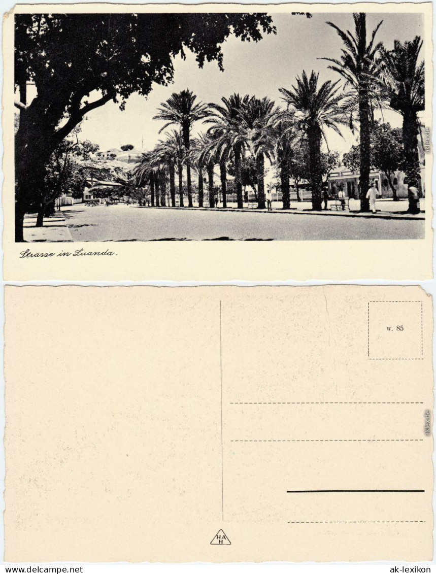 Postcard Luanda Straßenpartie 1930  - Angola