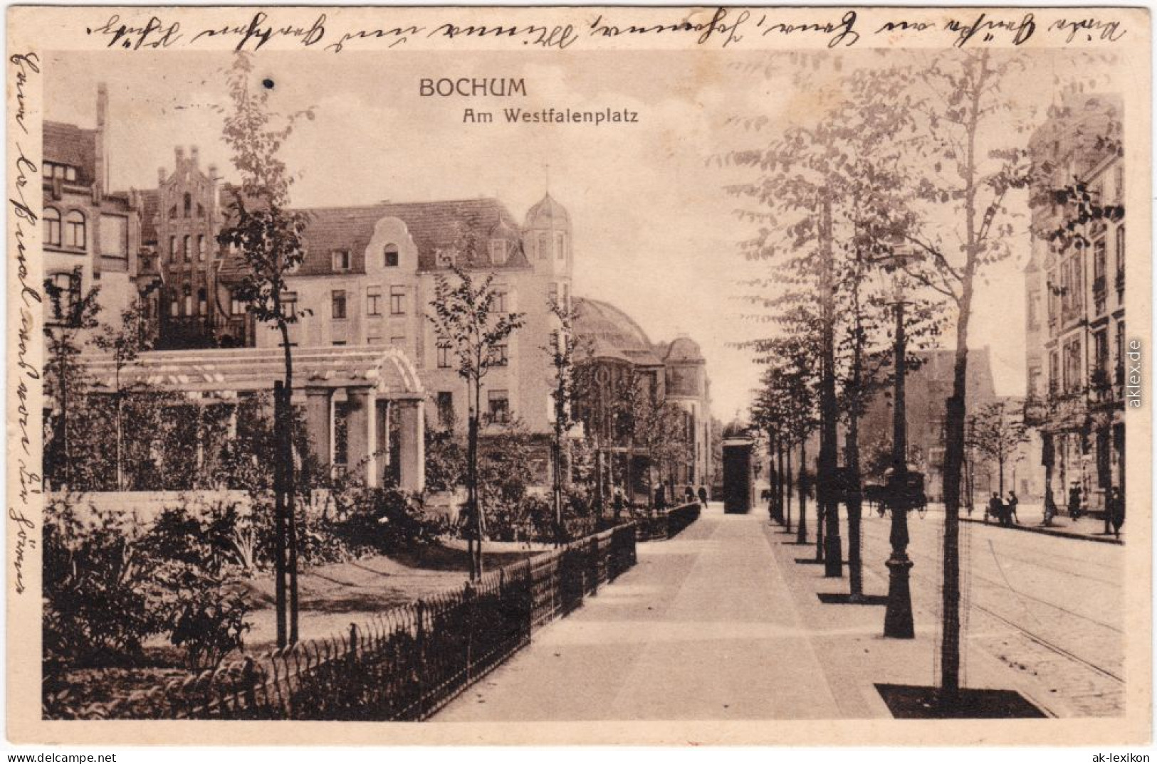 Ansichtskarte Bochum Am Westfalenplatz 1918  - Bochum