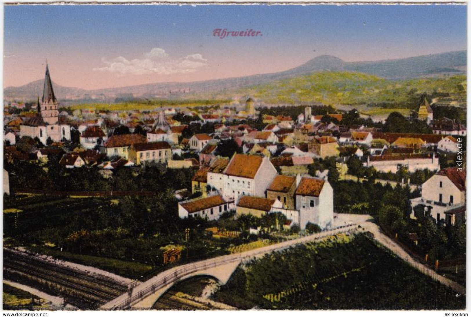Bad Neuenahr-Bad Neuenahr-Ahrweiler Blick Auf Die Stadt - Straßenpartie 1914  - Bad Neuenahr-Ahrweiler