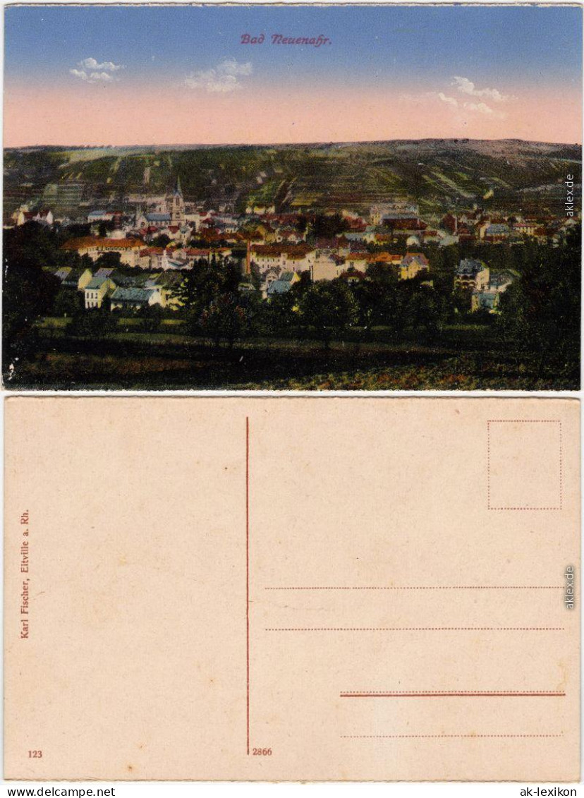 Ansichtskarte Bad Neuenahr-Bad Neuenahr-Ahrweiler Blick Auf Die Stadt 1914  - Bad Neuenahr-Ahrweiler