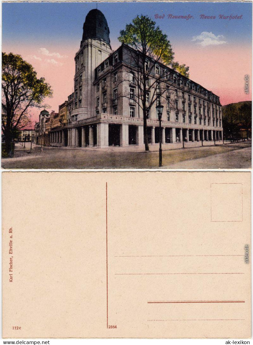 Ansichtskarte Bad Neuenahr-Bad Neuenahr-Ahrweiler Neues Kurhotel 1914  - Bad Neuenahr-Ahrweiler