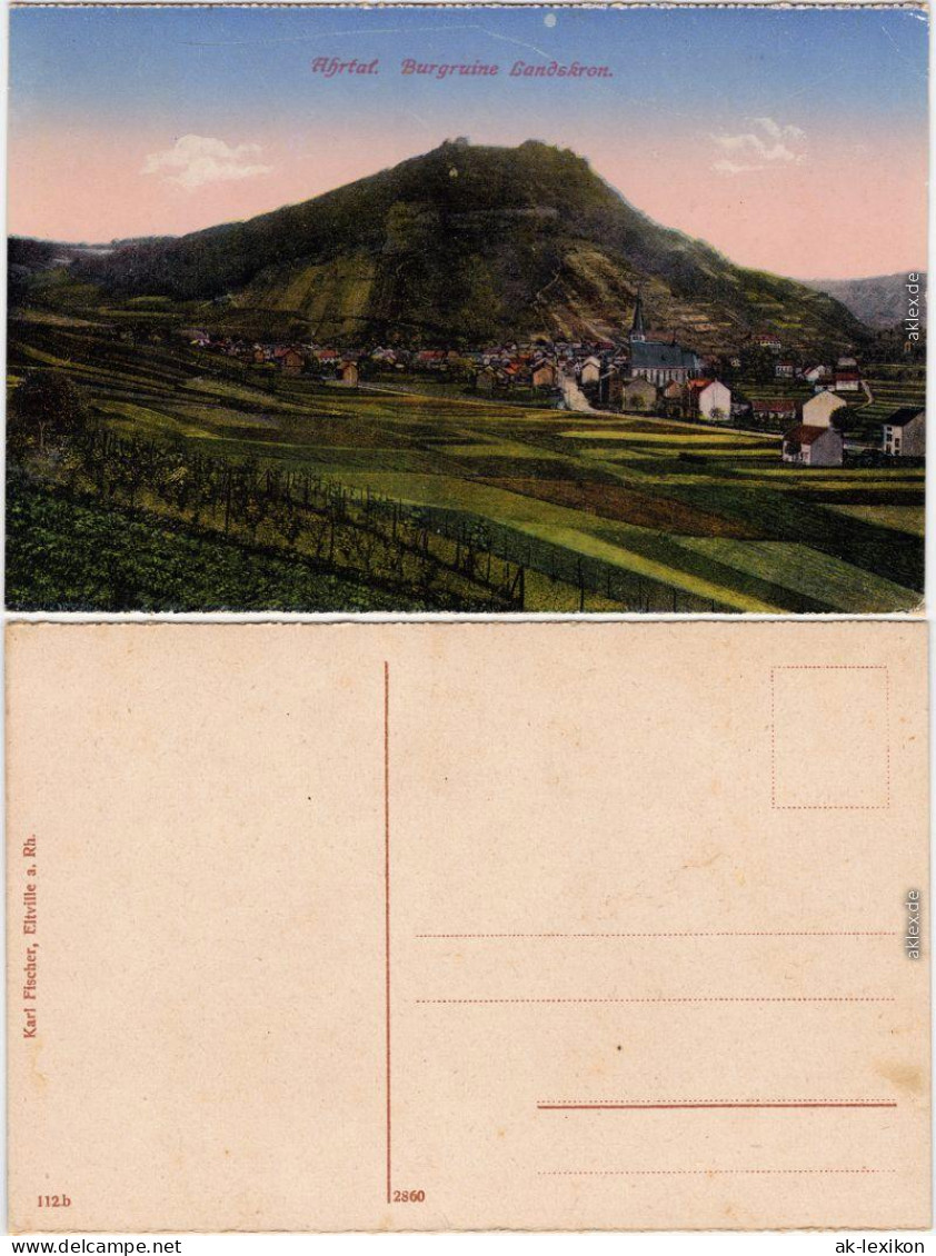 Bad Neuenahr-Bad Neuenahr-Ahrweiler Stadt Und Burgruine Landskron 1914  - Bad Neuenahr-Ahrweiler