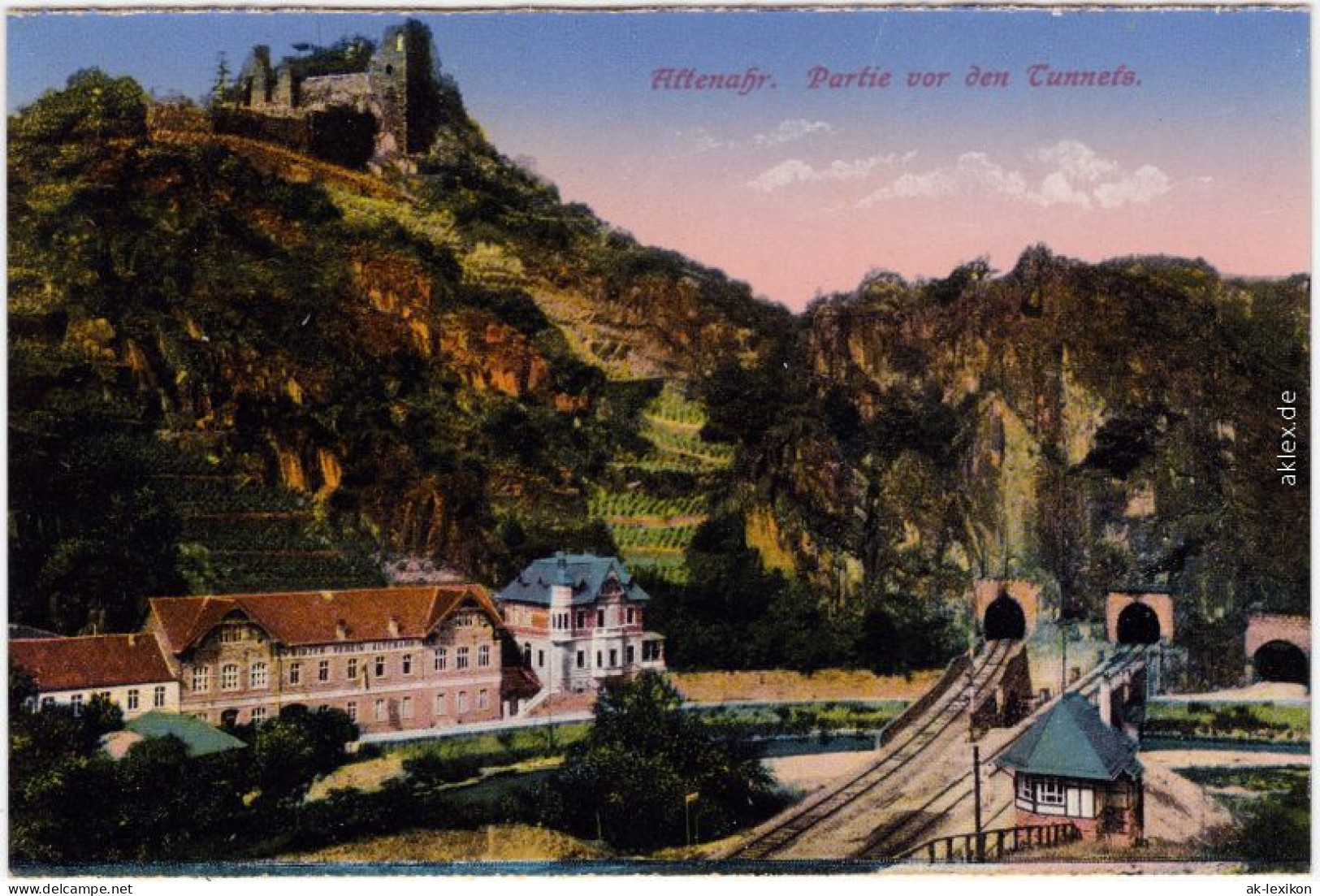 Ansichtskarte Altenahr Partie Vor Dem Tunnel 1914  - Autres & Non Classés