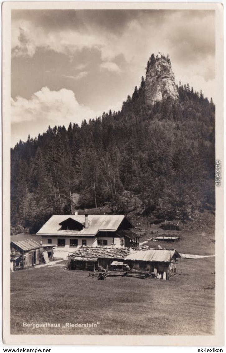 Ansichtskarte Tegernsee (Stadt) Berggasthof Riederstein 1932  - Tegernsee
