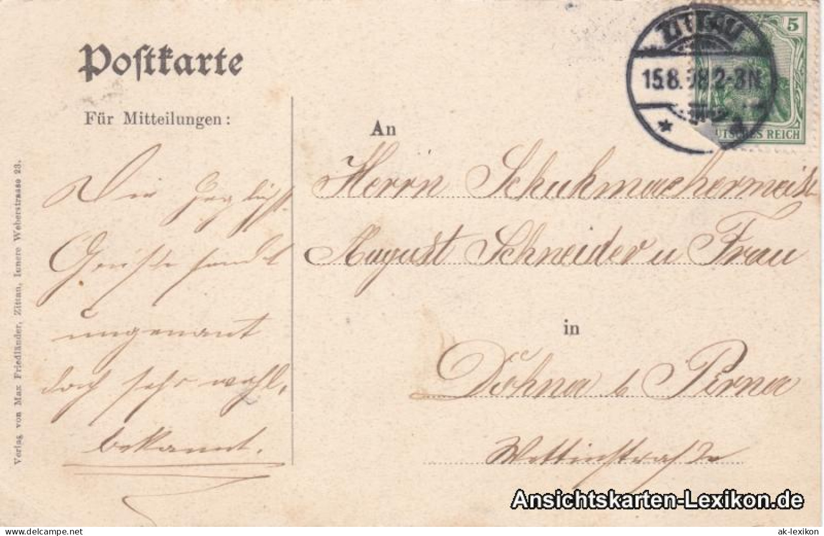 Ansichtskarte Jonsdorf Neu - Ansicht Vom Nonnenfelsen 1908  - Jonsdorf