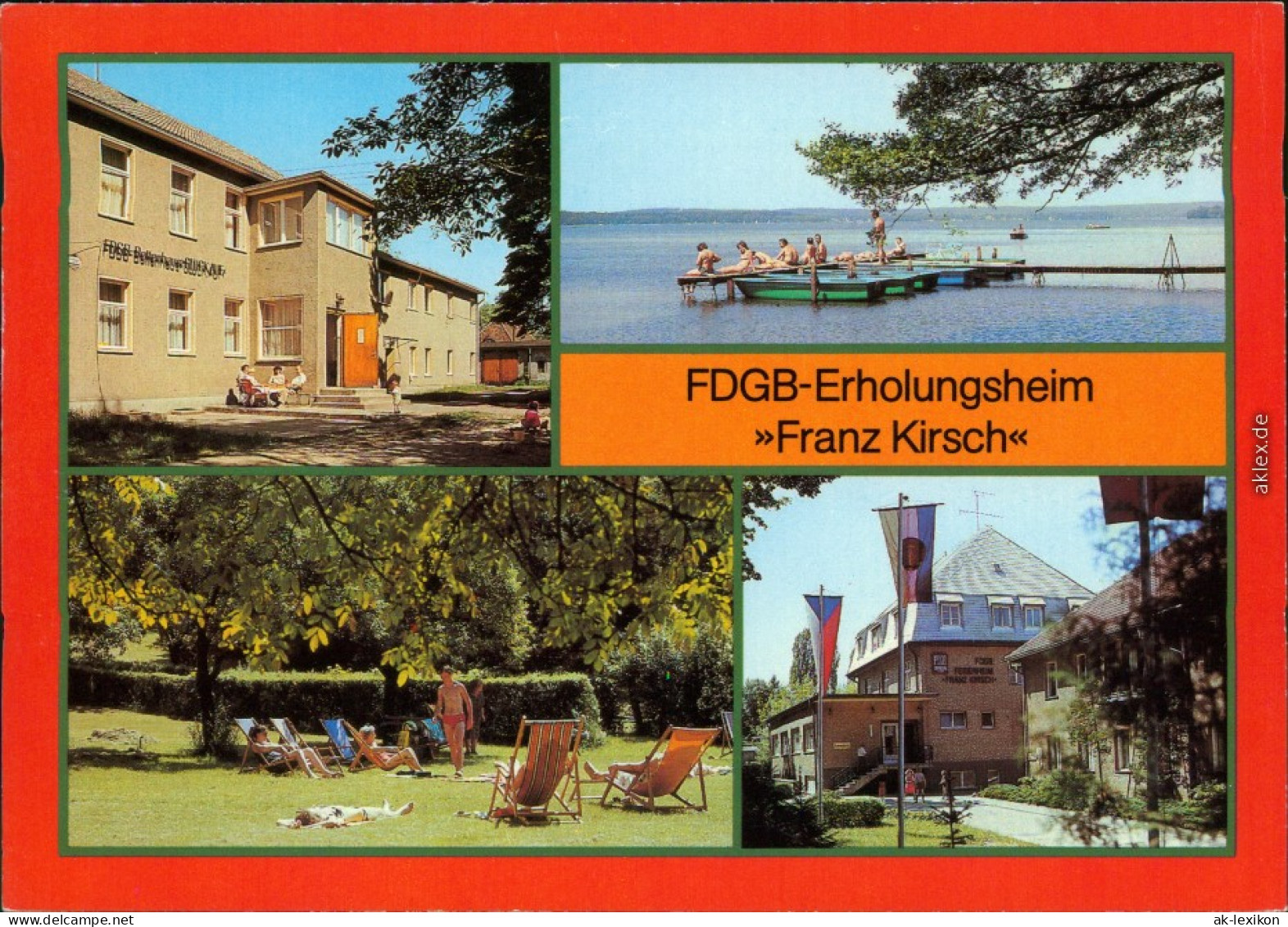 Diensdorf Radlow Bettenhaus "Glück Auf", Am Scharmützelsee, Liegewiese,  1984 - Sonstige & Ohne Zuordnung