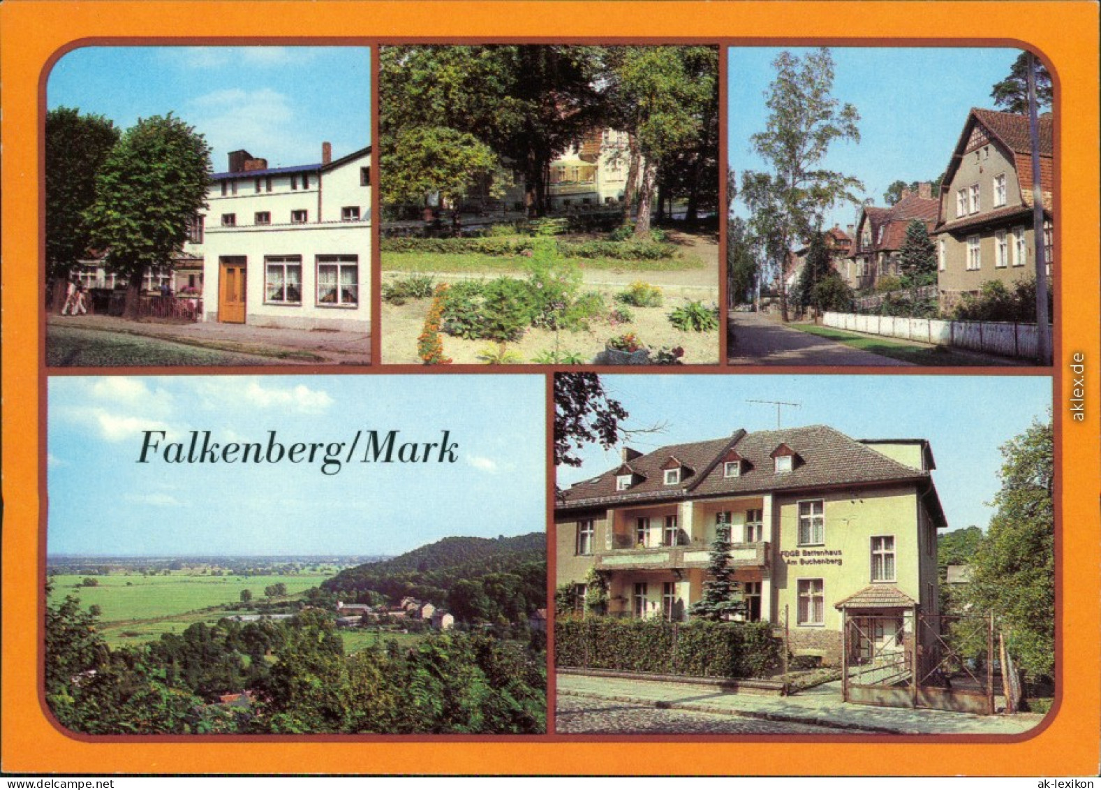 Falkenberg/Mark FDGB-Erholungsheim/Bettenhaus, Th-Fontane-Platz, Oderbruch 1983 - Falkenberg (Mark)