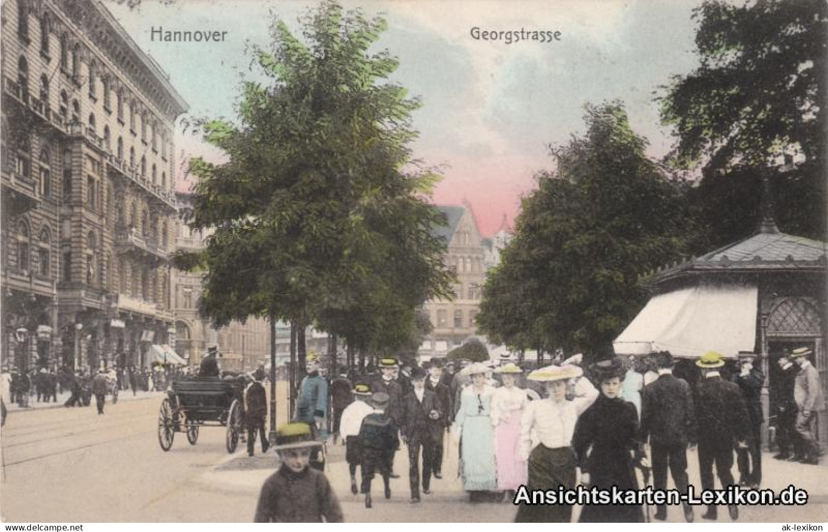 Ansichtskarte Hannover Georgstraße Und Cafe Kröpcke 1906  - Hannover