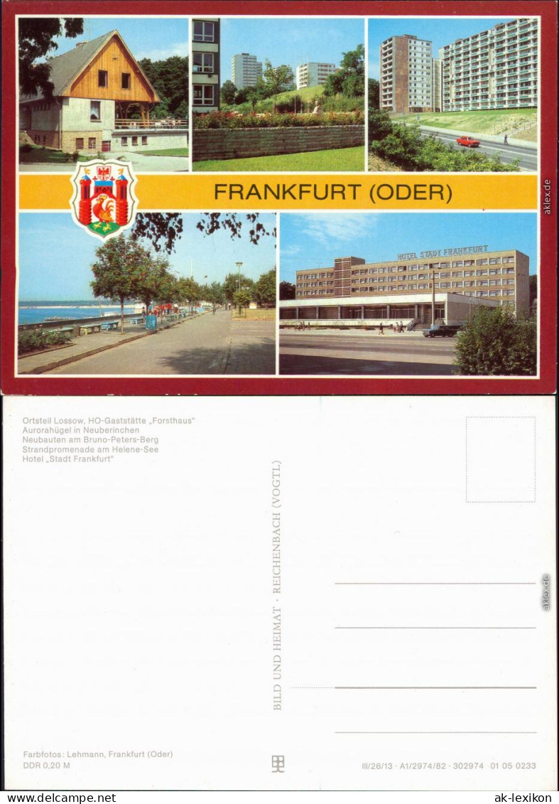 Frankfurt (Oder)  Lossow - HO-Gaststätte " In Neuberinchen, Neubauten   1982 - Frankfurt A. D. Oder