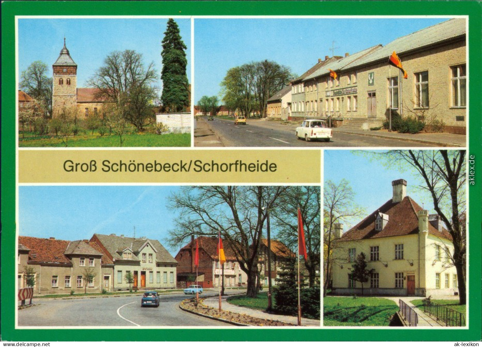 Groß Schönebeck Schorfheide Kirche Gaststätte E-Thälmann-Straße Kulturhaus 1982 - Other & Unclassified