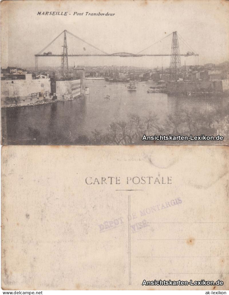 CPA Marseille Pont Transbordeur 1913  - Unclassified