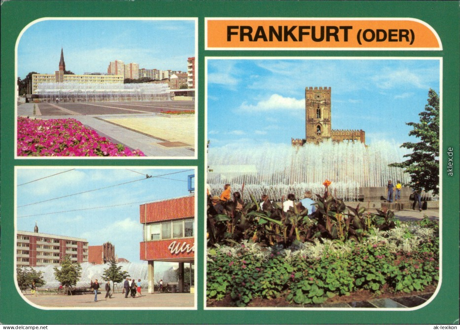 Frankfurt (Oder) Zentraler Platz, An Der Karl-Marx-Straße Wasserspielen 1981 - Frankfurt A. D. Oder