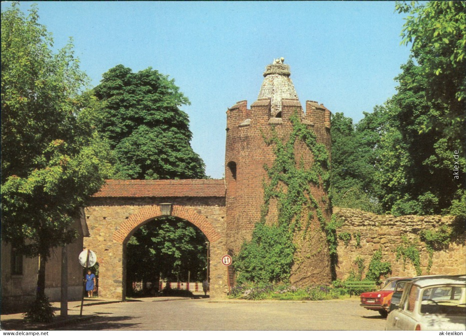 Beeskow Pulverturm Mit Stadtmauer Ansichtskarte 1981 - Beeskow