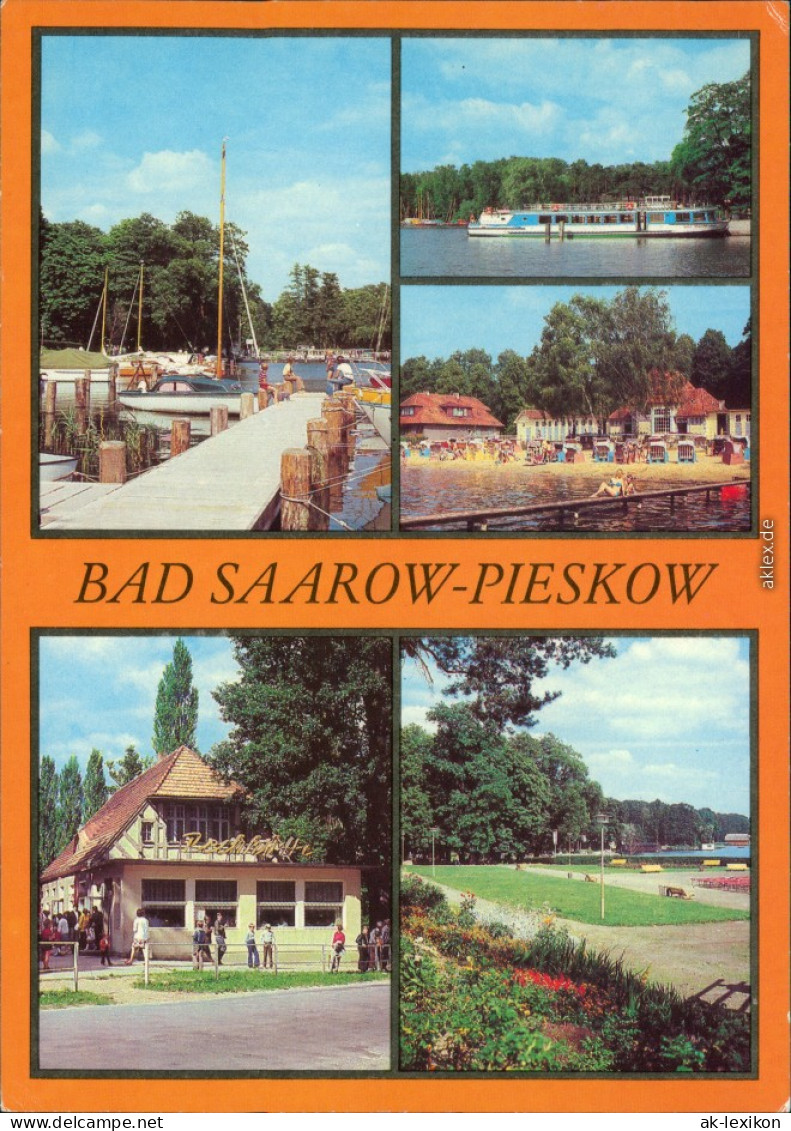 Pieskow Bad Saarow Anlegestelle, Dampferanlegestelle   Erich-Weinert-Platz 1981 - Bad Saarow