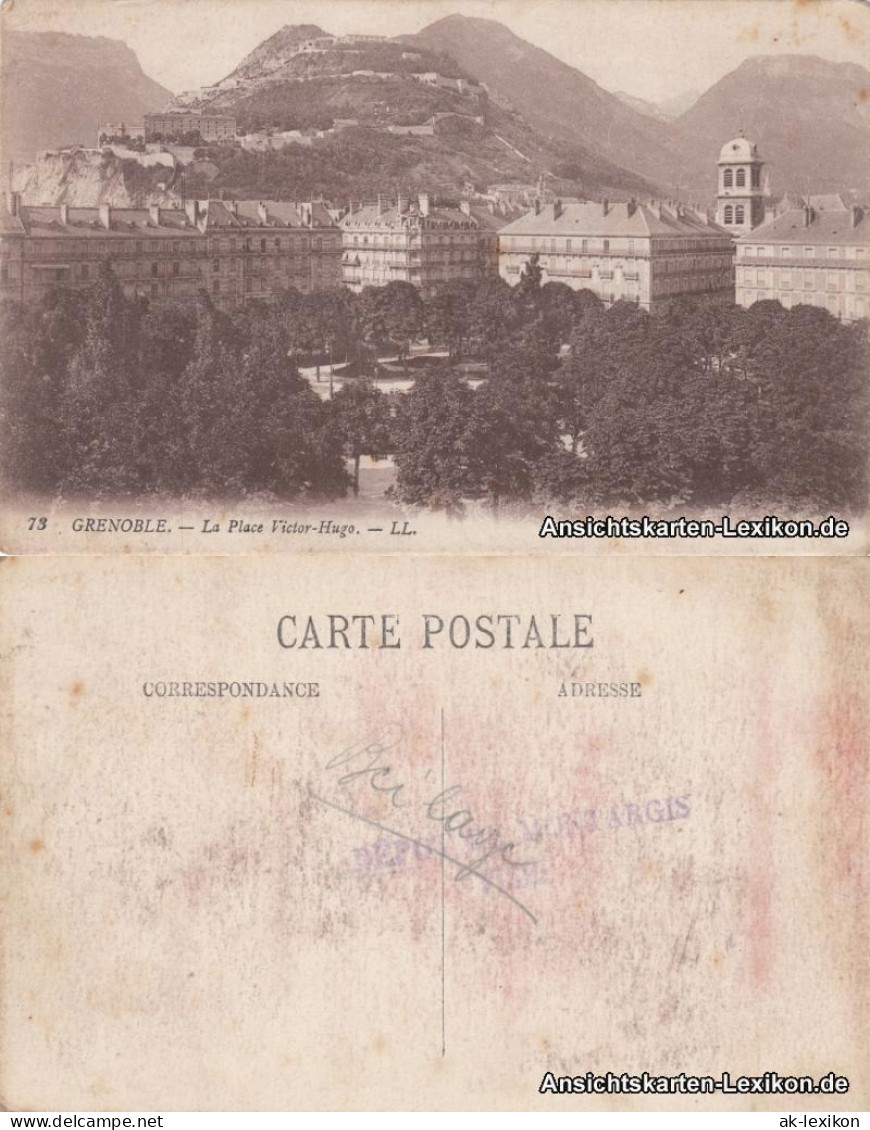 CPA Grenoble Graswalde La Place Hugo 1913  - Sonstige & Ohne Zuordnung