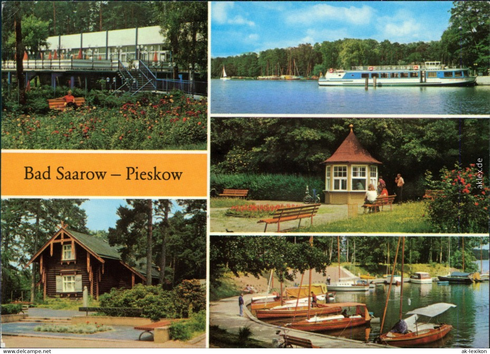 Pieskow Bad Saarow Strandgaststätte, Maxim- , Jachthafen Am "Fontane-Park" 1978 - Bad Saarow