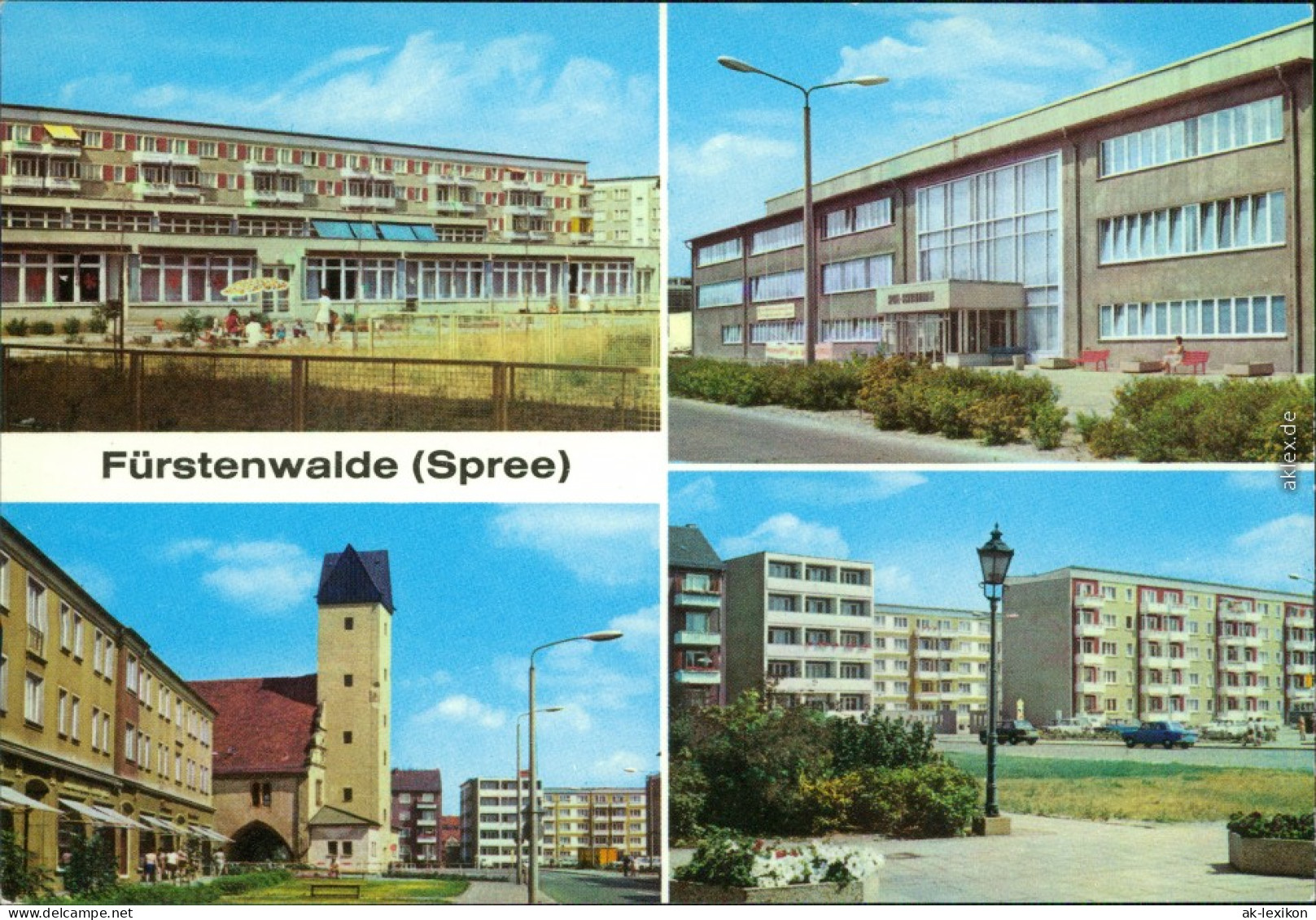 Fürstenwalde Kindergrippe - Kindergarten Nord Schwimmhalle, Mühlenstraße  1980 - Fürstenwalde