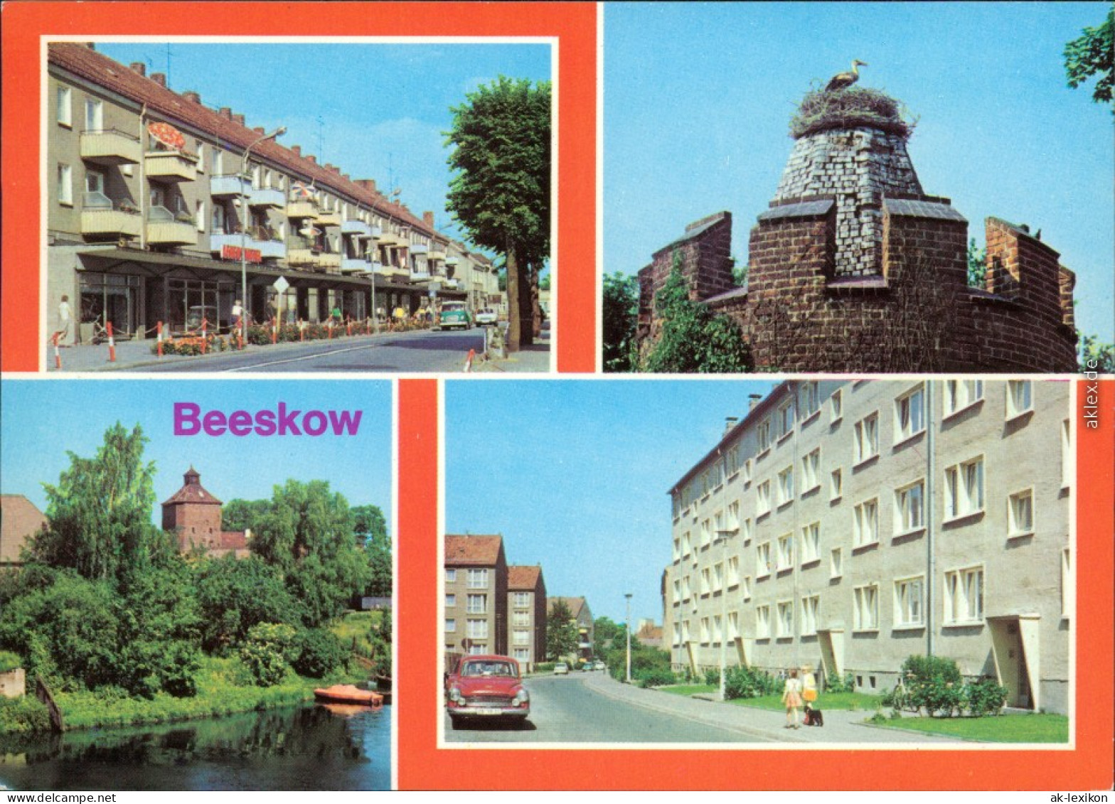 Beeskow Breite Straße, Pulverturm, Blick Zur Burg, Am Graben 1981 - Beeskow