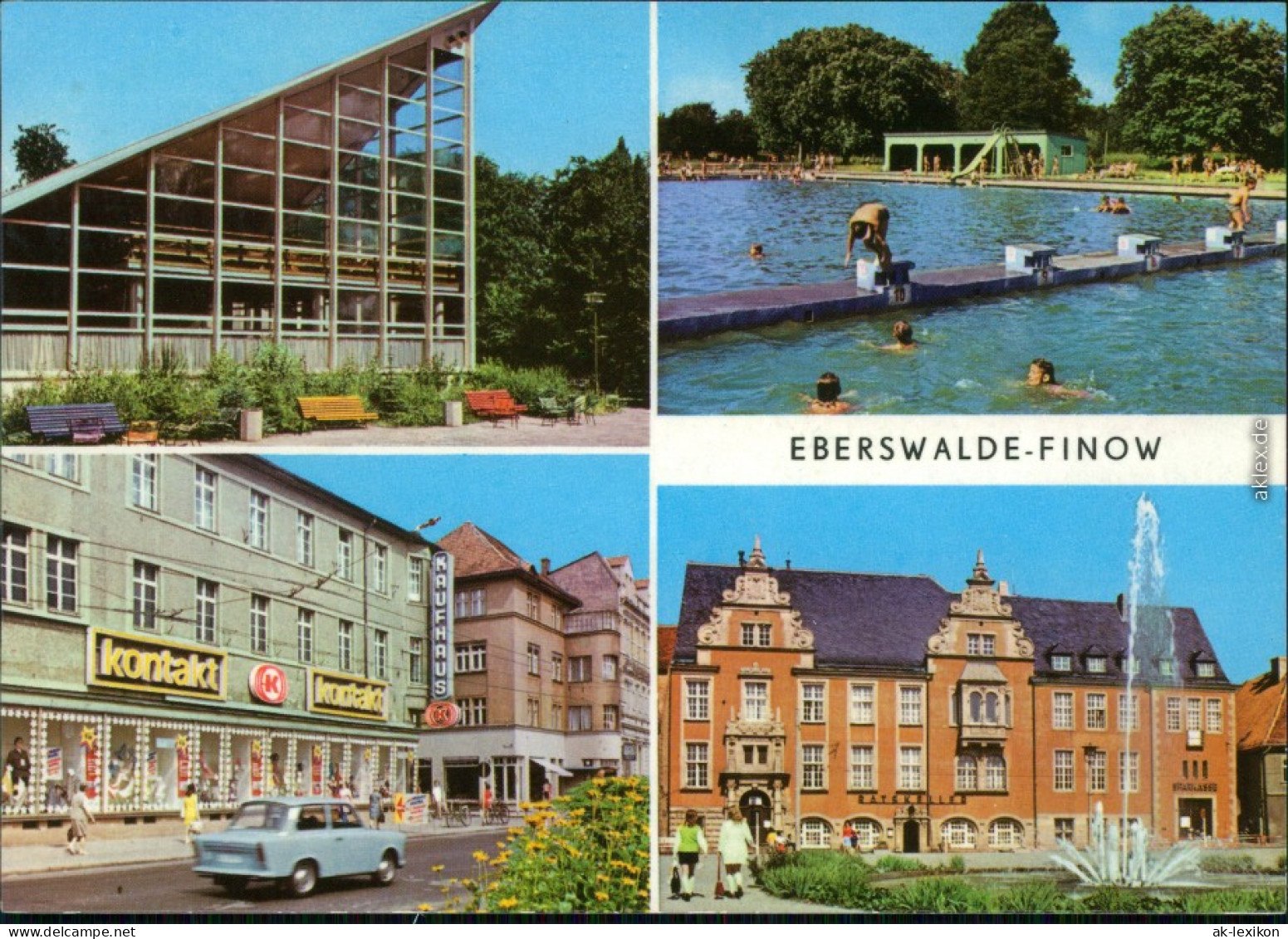 Finow Eberswalde Tierpark-Gaststätte  Kaufhaus Platz Der Freundschaft 1975 - Eberswalde