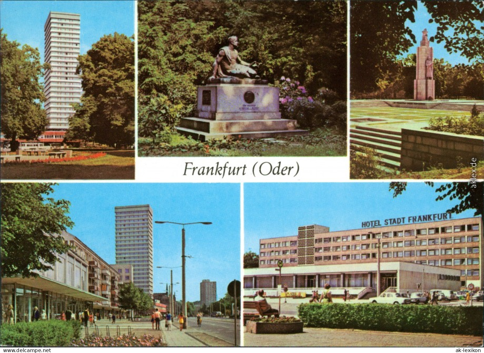 Frankfurt (Oder) Hochhaus  Platz Der Republik  Oderallee, Karl-Marx-Straße 1979 - Frankfurt A. D. Oder