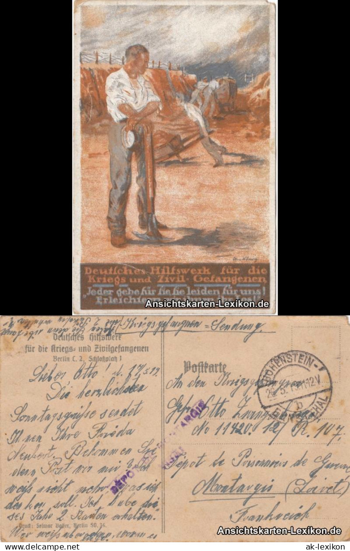 Ansichtskarte  Bild Von Kriegsgefangenen 1919  - Missionen