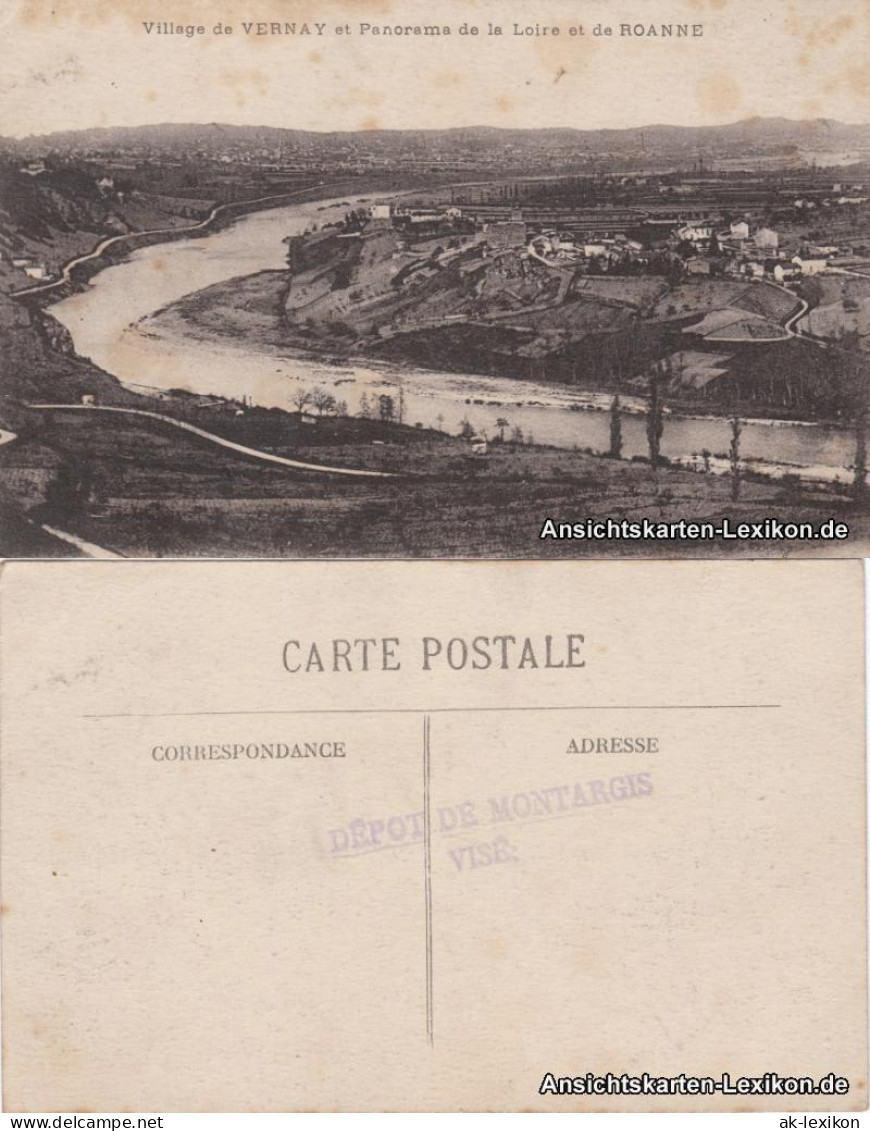 CPA Commelle-Vernay Ansicht Mit Loire 1914  - Roanne