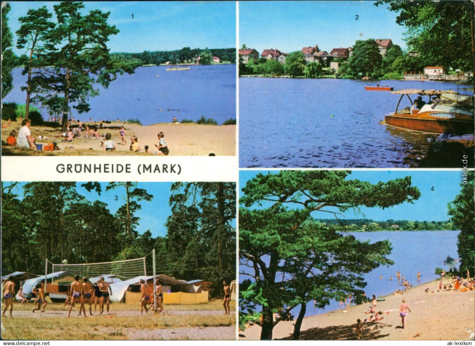 Grünheide (Mark) 1. Fangschleuse - Am Werlsee, 2. Blick  Zeltplatz Am P 1975 - Gruenheide