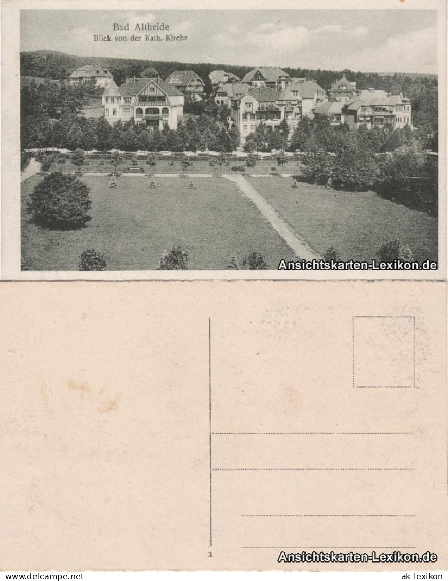 Bad Altheide Polanica-Zdrój Blick Von Der Kath. Kirche - Panorama 1928  - Schlesien