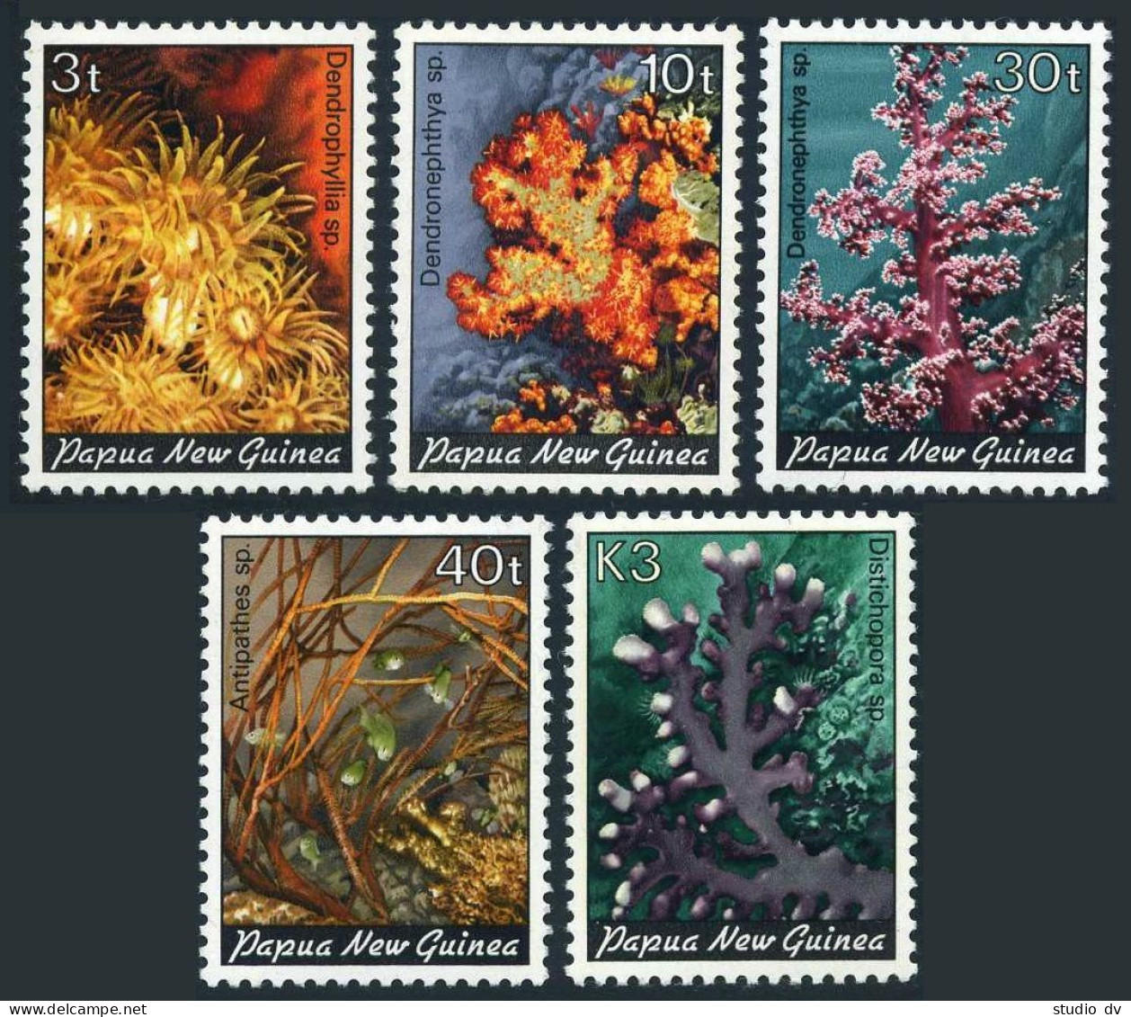 Papua New Guinea 575-579, MNH. Corals - 1983 (1). - Guinée (1958-...)