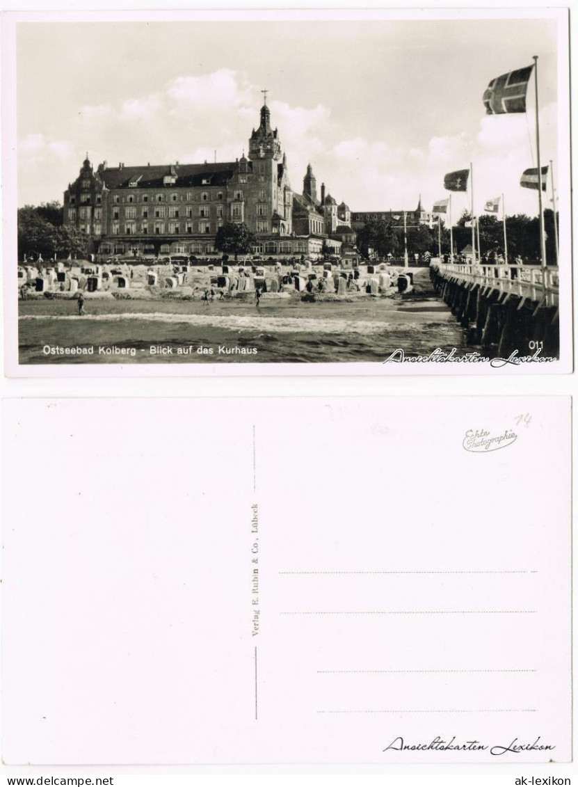 Postcard Kolberg Kołobrzeg Blick Auf Das Strandhotel, 1930  - Pommern