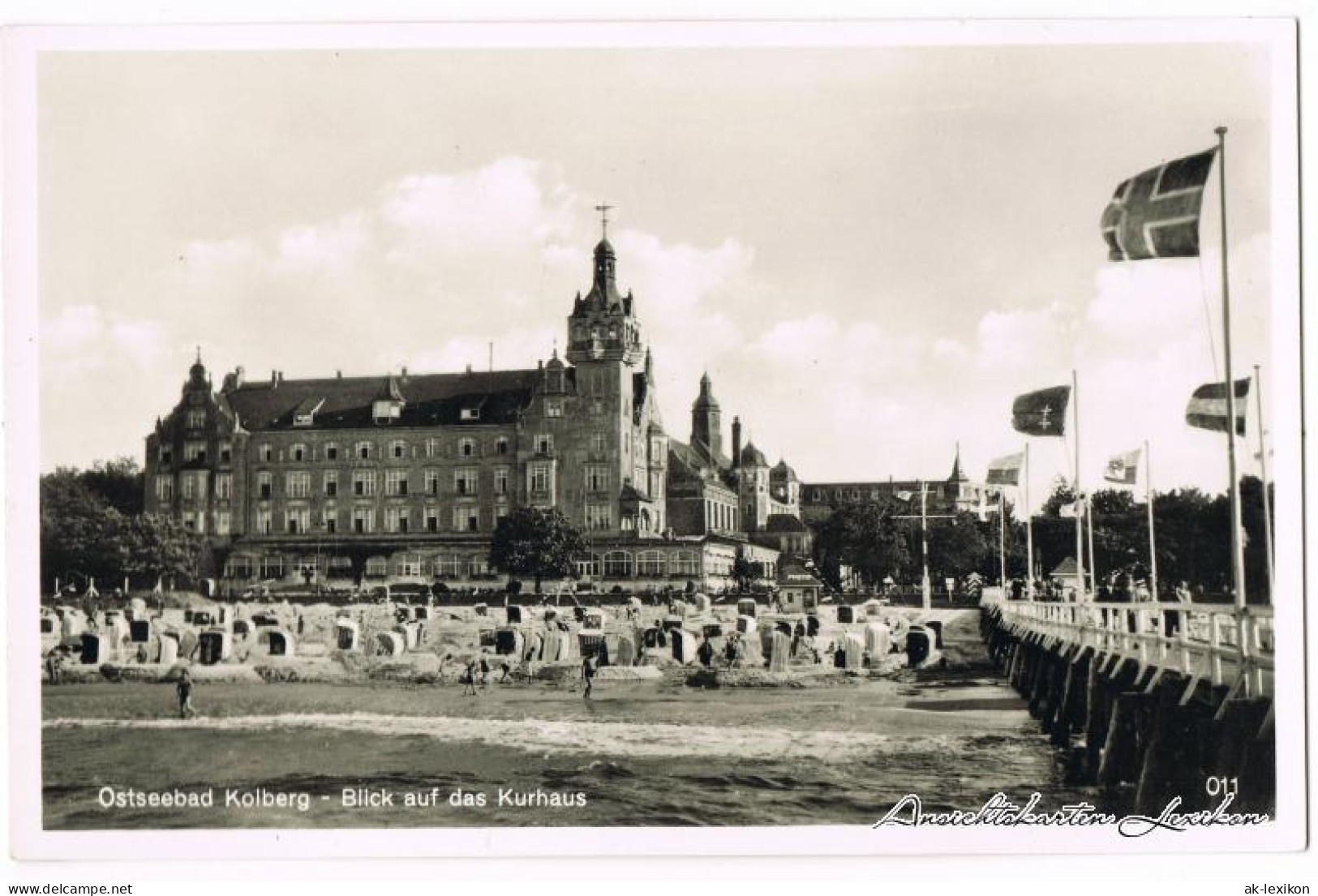 Postcard Kolberg Kołobrzeg Blick Auf Das Strandhotel, 1930  - Pommern