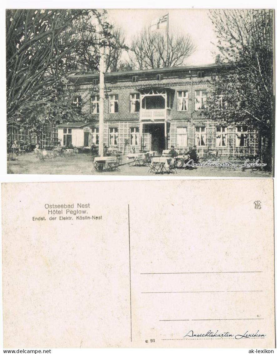 Postcard Nest (Pommern) Unie&#347;cie Hotel Peglow 1914  - Pommern