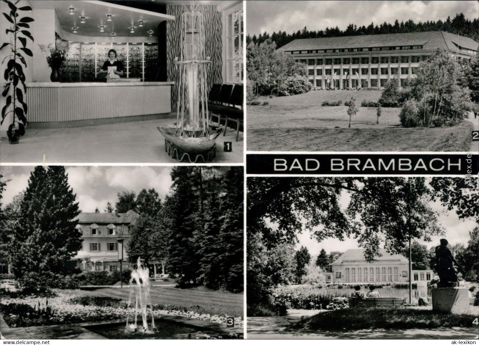 Bad Brambach Schillerquelle, Julius-Fucik-Haus, Kuranlagen, Festhalle 1976 - Bad Brambach