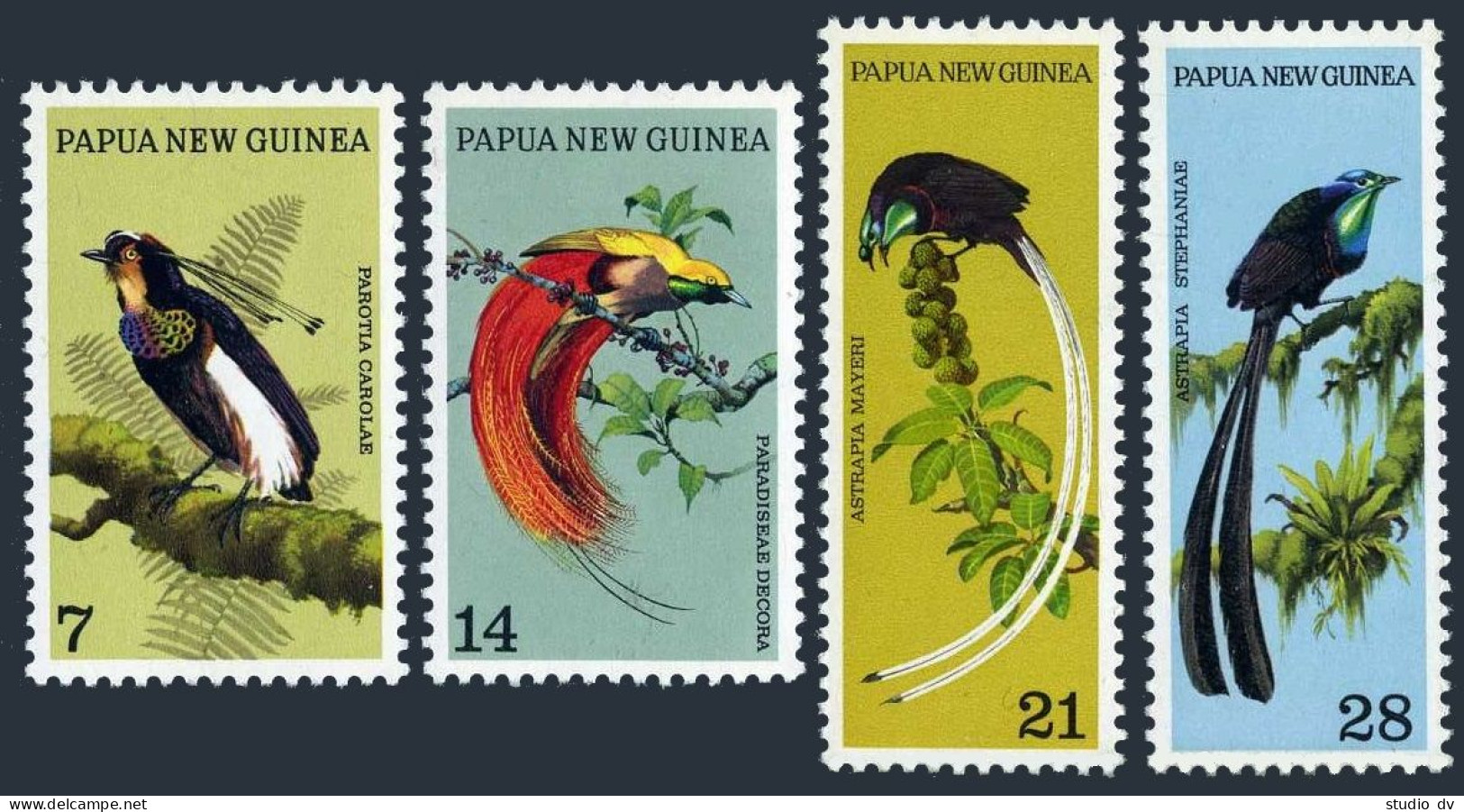 Papua New Guinea 365-368, MNH. Michel 240-243. Birds Of Paradise, 1973. - Guinea (1958-...)