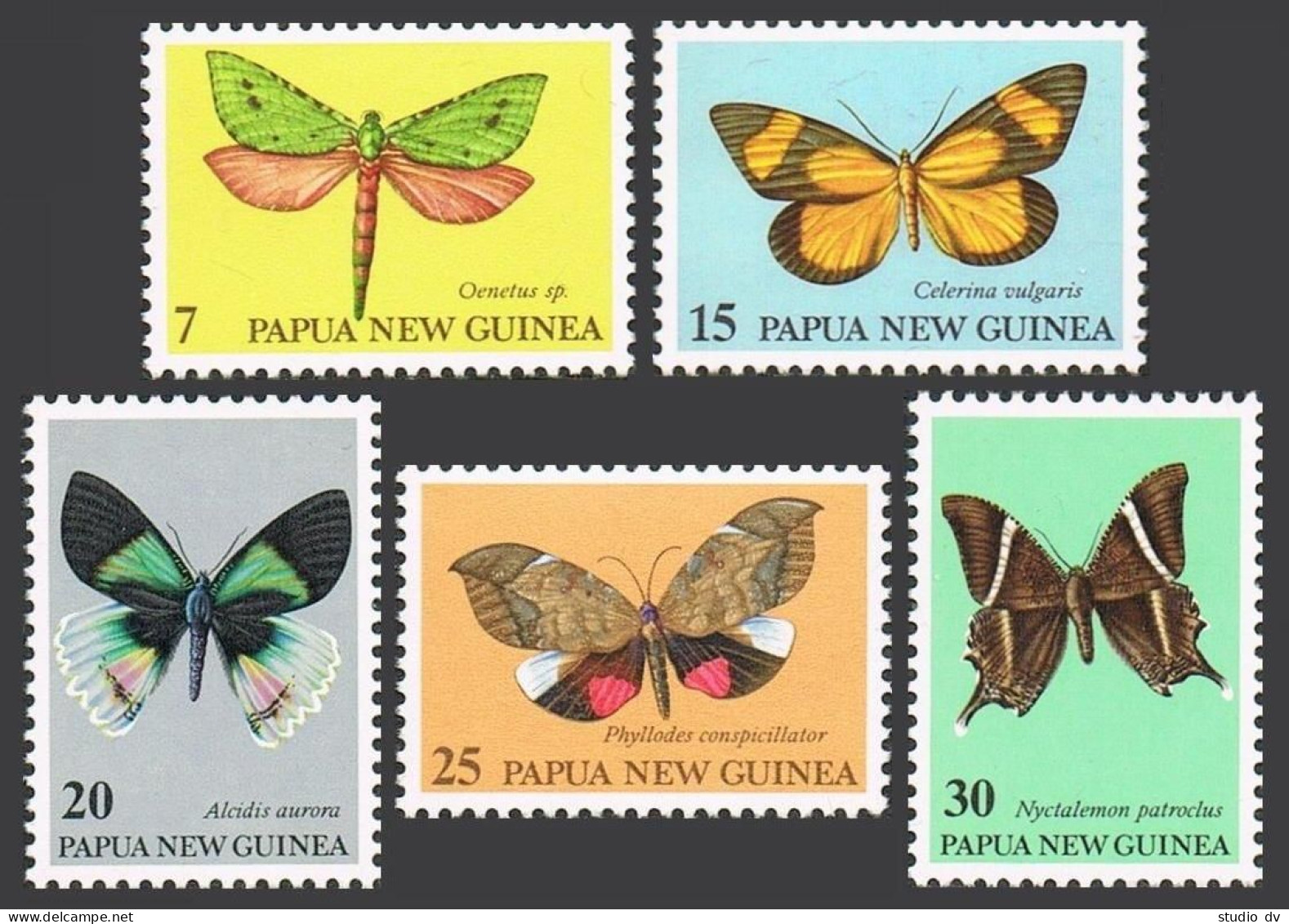 Papua New Guinea 503-507, MNH. Michel 372-376. Butterflies 1979. - Guinea (1958-...)