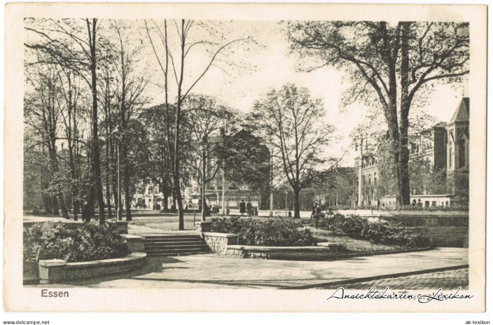 Ansichtskarte Essen (Ruhr) Bahnhofsvorplatz 1926  - Essen