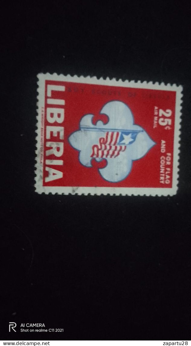 LİBERİA-1950-70         25   CENT            USED - Liberia
