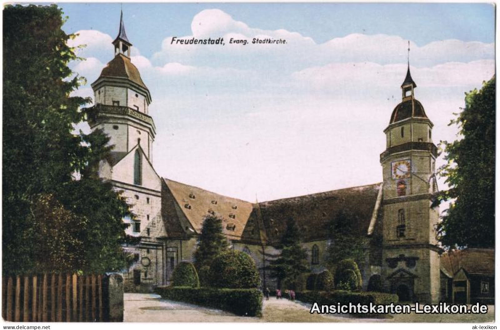 Ansichtskarte Freudenstadt Evangelische Kirche 1915 - Freudenstadt
