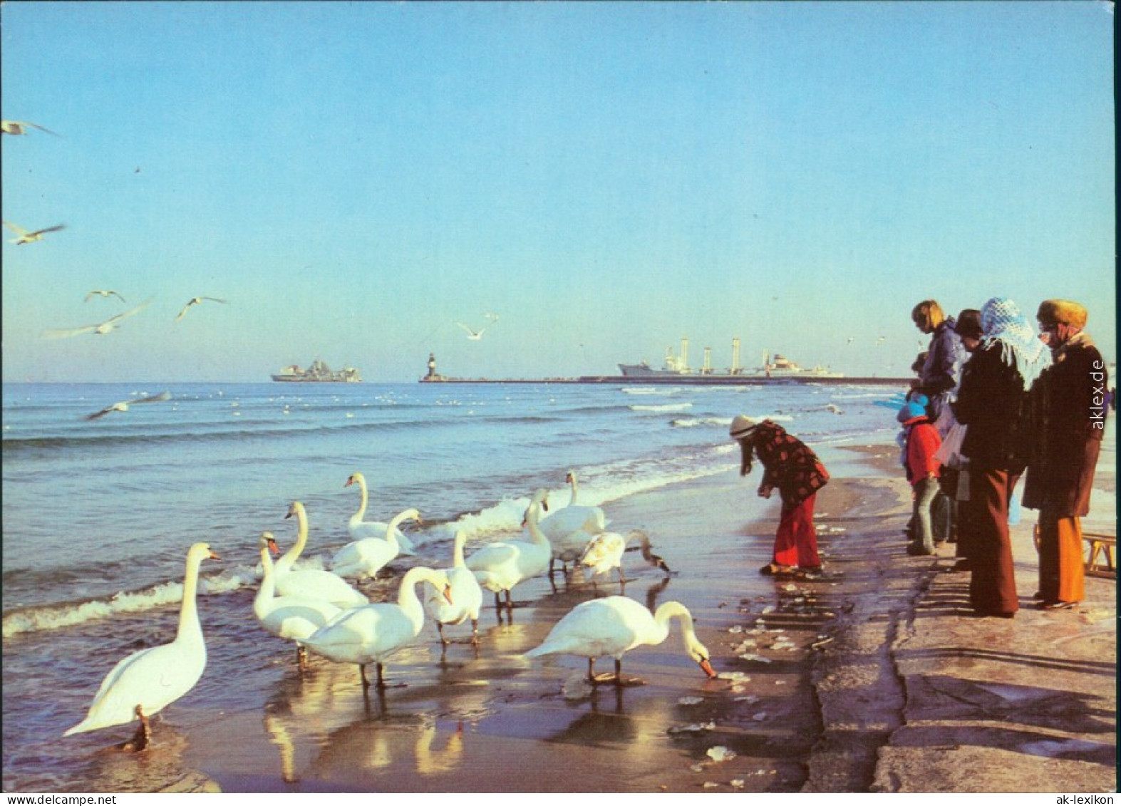 Ansichtskarte Warnemünde-Rostock Winter Am Strand 1980 - Rostock