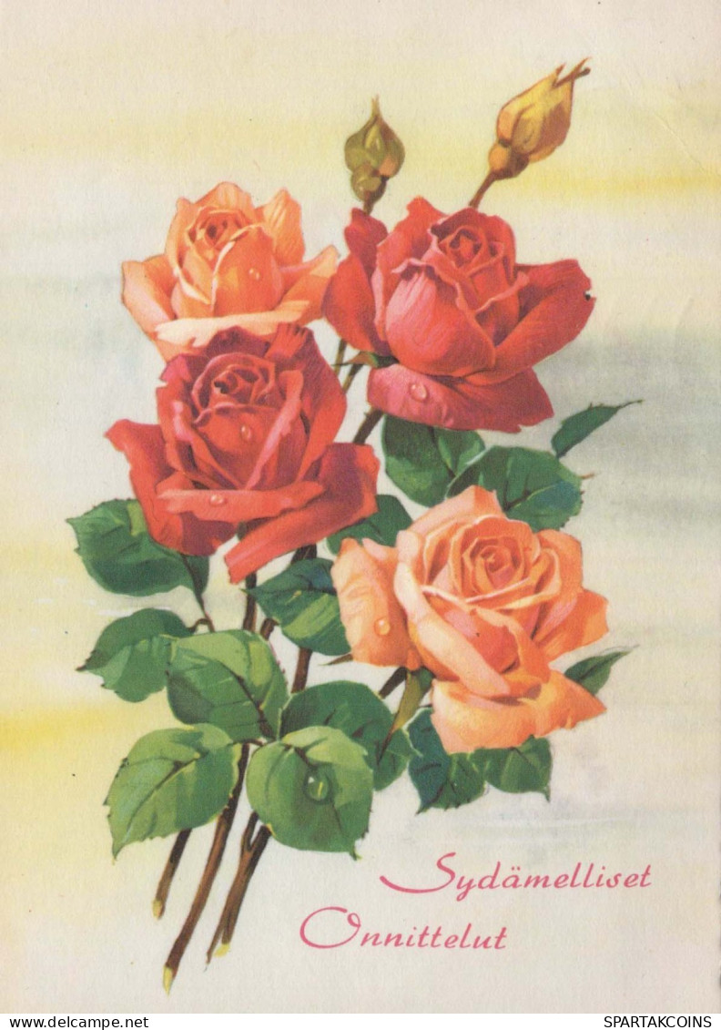 FLORES Vintage Tarjeta Postal CPSM #PAS540.ES - Fleurs