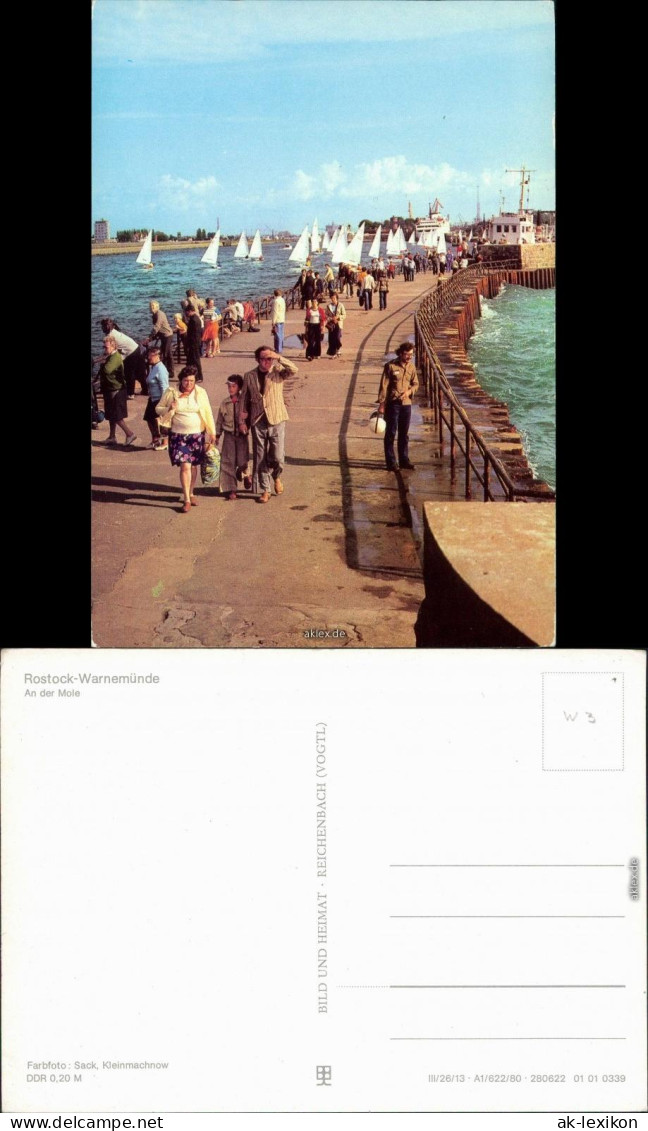 Ansichtskarte Warnemünde-Rostock Mole Xx 1982 - Rostock