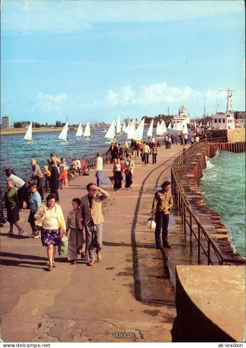 Ansichtskarte Warnemünde-Rostock Mole Xx 1982 - Rostock