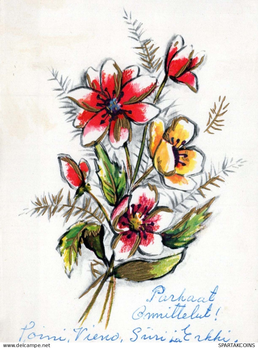 FLORES Vintage Tarjeta Postal CPSM #PAR639.ES - Flowers