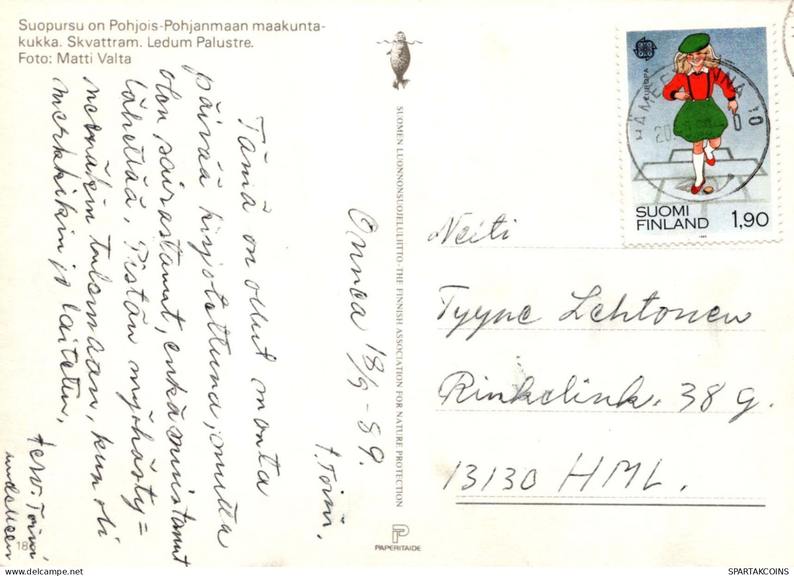 FLORES Vintage Tarjeta Postal CPSM #PAR519.ES - Fleurs