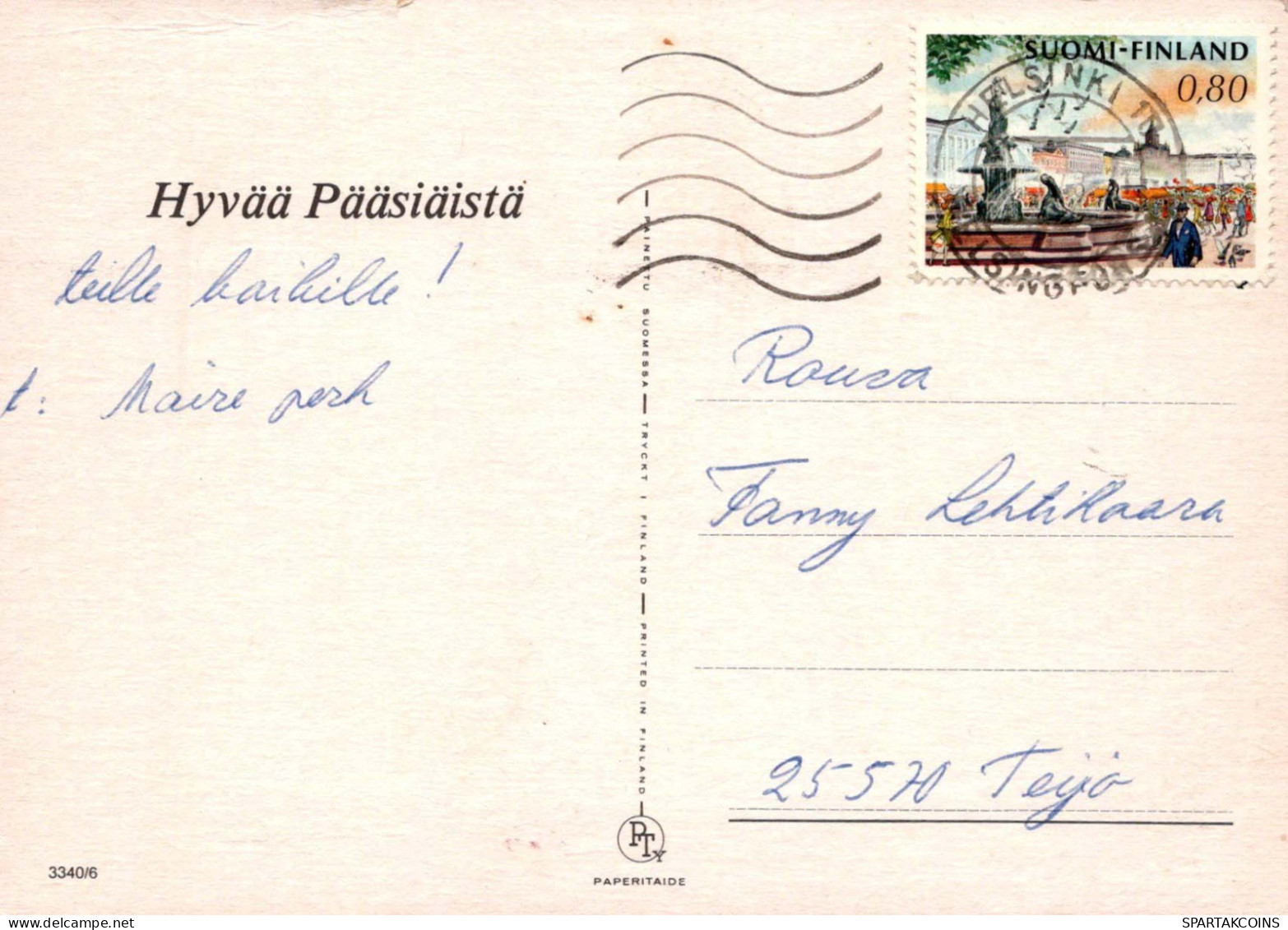 FLORES Vintage Tarjeta Postal CPSM #PAR037.ES - Flowers